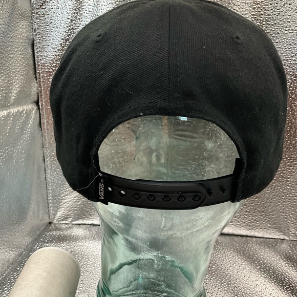 Vans Drop V Low Black White Snapback Baseball Hat Unisex Skateboarding BMX - Picture 2 of 4